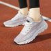 Running shoes large size women's shoes summer new lightweight breathable sports shoes cushioned soft sole flying mesh running shoes_vogvips.com