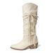 Tassel Long For Women 2025 Autumn Winter Egyptian Over-the-Knee Thick Heel Pointed High Stacked Boots_vogvips.com