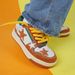 Low Hamburger Star Cut Board Shoes For Men And Women, Versatile Thick Soled Casual Shoes, Anti Slip, Wear Resistant, Women, , Slip, Resistant,_vogvips.com