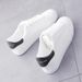 Vulcanize For Women Fashion Spring New Classic Solid Color PU Leather S Casual White Shoes Sneakers_vogvips.com