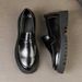 TerraStride Large Size Slip-On Leather Thick Sole Formal Business Casual Loafers Workplace Versatile Men's Shoes_vogvips.com