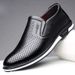Spring And Large Size British Style White Slip-On Leather Men's Casual Shoes For Autumn_vogvips.com
