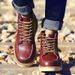 Burst Martin Boots Men's Casual High-top Shoes Genuine Leather Couple Tooling Boots Leather Shoes_vogvips.com