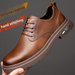 Euro Step 2025 Spring Summer Genuine British Style Large Leather Shoes Men's Business Casual Non-Slip Low-Top Martin Boots_vogvips.com