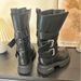 Venom Big-headed Martin Boots, Men's And Women's Belt Buckle, Dark Medium Tube Tooling Boots, Heightened Thick-soled Retro Upturned Locomotive Boots_vogvips.com