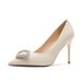 9888F-086 Rhinestone Square Buckle Thin Heel Pointed High Heels Professional Commuting Shoes Elegant Everyday Versatile_vogvips.com