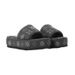 Women's Platform Denim Slippers Black Star Patterned Fashionable Summer Slippers_vogvips.com