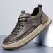 European Warm Series Autumn Winter 2025 New Wenzhou Brown Leather Men's Dad Shoes Sports Casual Sneakers_vogvips.com