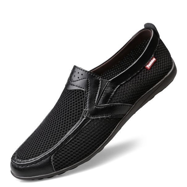 Elderly Shoes Men's Shoes Casual Dad Shoes Soft-soled Walking Shoes Mesh Shoes_vogvips.com