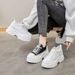 Small White Shoes Women S Sneakers Net Red Daddy Spring New Breathable Casual All Match Thick Bottom Inner Increase_vogvips.com