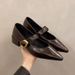 New Soft Leather French-style Soft-soled Elegant Low-heel 2025 Mary Jane Women's Shoes With Pointed Toe And Chunky Heel,_vogvips.com