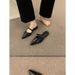 French Style Elegant Shallow Mouth Pointed Half Slippers For Women Summer Outdoor Slip-On Lazy Mules Backless Closed Toe_vogvips.com