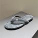 Flat Bottomed Flip Flops For Women 2025 New Summer Casual Shallow Mouth Velvet Diamond Buckle Versatile Outdoor Beach_vogvips.com