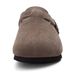 Crestar Genuine Suede Clogs For Women Men Fashion Soft Cork Footbed Leather Mules New Comfort Potato Shoes With Arch Support_vogvips.com