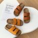 Trendy Boken Small Toast Velcro Wo, Fashionable And Versatile, Suitable Outdoor Wear, Lazy Beach Suede Sandals For_vogvips.com