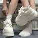 White High-End Style Women's Sneakers 2025 Spring And Autumn Versatile Ins Trend High-Value Platform Sole Student Shoes_vogvips.com