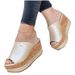 Women's Shoes Wedge Heels Platform Women's Slippers_vogvips.com