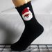 Socks Santa Claus Head Socks Holiday Gift Women's Socks Student Mid Tube Sports Casual Cotton Socks Christmas Socks Women's Warm_vogvips.com