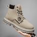 Men's Shoes Large Size Trendy Martin Boots British Work Boots High Top Casual Leather Men's Boots_vogvips.com