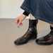 Sheepskin In Stock, Available Immediate Delivery, Chunky Heel Short For Women, Autumn And Winter 2026 New Leather High_vogvips.com