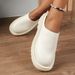 Women's plus Size Platform Slip on Sandals Wedge Heel Cross Border Style Autumn New 2025 Size 43 Comfortable Slip on Slippers for outside Occasions_vogvips.com