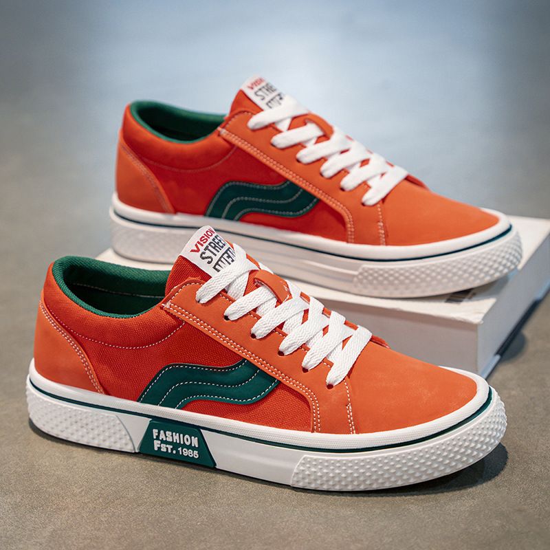 Men's Breathable Skateboard Shoes - Lightweight Casual Sneakers With Soft Rubber Sole For Everyday Comfort & Style_vogvips.com