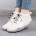 2026 New Autumn Lightweight Student Casual Shoes For Women, Mid-Top Versatile White Shoes, Thick-Soled Wear-Resistant_vogvips.com