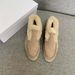 New Furry Shoes For Women, Autumn Winter Outdoor Wear, Thickened Warm Wool Lined Short Boots, European And American_vogvips.com
