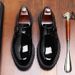 ShoeVault Height-Increasing Thick-Soled Monk Casual Leather For Men 2025 New British Style Derby Shoes Men's Business Formal Wear_vogvips.com