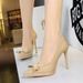 SEVEN BIG TREES Women's Pointed Toe Stiletto Heels With Bowknot Detail - Elegant High Heel Dress Pumps For Party & Evening Wear (Black/Nude/Burgundy)_vogvips.com
