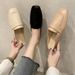 2020 New Fashion Versatile Home Lazy Closed-Toe Half Slippers For Women Summer Outdoor Flat Sandals_vogvips.com