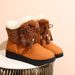 Women's Winter Snow Boots - Insulated Short Ankle Booties With Faux Fur Lining, Slip-On Casual Shoes For Women, Comfortable & Warm_vogvips.com