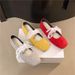 French Lace Single Shoes Mary Jane Shoes Women's Flat-bottomed Lace-up Retro Versatile Square Head Ballet Shoes Women_vogvips.com