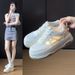 Tide Forrest Gump Shoes Female Students Sports Breathable Casual Shoes Thick Soles Increase_vogvips.com