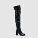 Elegant Stretch Over-The-Knee Boots – Slinky Satin Finish Chunky Heel Side-Zip Dress Boots For Women (Sizes 35-42)_vogvips.com