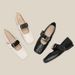 H83-1 Pig Mouth Flat One-Strap Mary Jane Leather Metal Decor Soft Sole Small Fragrance Style Spring Women's Shoes New_vogvips.com