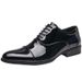 British 2025 New Spring/Summer Lacquer Shining Face Men's Leather Triple Joint Business Dress Oxford Shoes Youth Wedding_vogvips.com