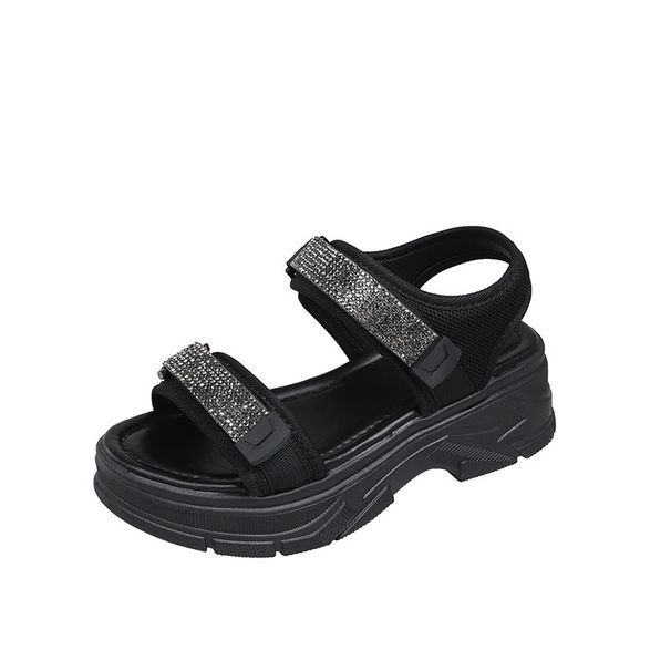 2025 New Velcro Platform Stylish Casual Beach Shoes, Trendy Sandals For Women, Summer Sports Shoes_vogvips.com
