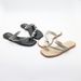 Elegant French-Inspired Women's Summer Slide Sandals With Rhinestone Accents - Lightweight, Non-Slip, Round-Toe Flat Slippers For Casual_vogvips.com