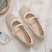 Soft Leather Version~Slip-on Summer Mary Jane Shoes, Women's Woven Hollow French-style Small Flats, 2025 New Model_vogvips.com