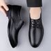 Men's Casual Leather Shoes Leather Dress Pointed Men's Shoes Shoes_vogvips.com