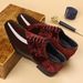 Men's Square-Toe Lace-Up Casual Shoes - Lightweight PU & Mesh Upper, Slip-Resistant Rubber Sole - Professional & Stylish For Office & Daily Wear_vogvips.com
