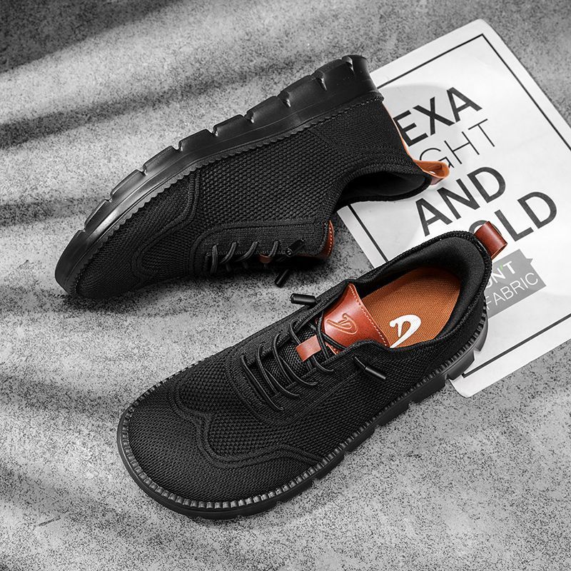 Summer Large-sized Wide-toe Casual With Soft Sole And Anti-slip Function For Men, Breathable Fly-Weave Men's Shoes_vogvips.com