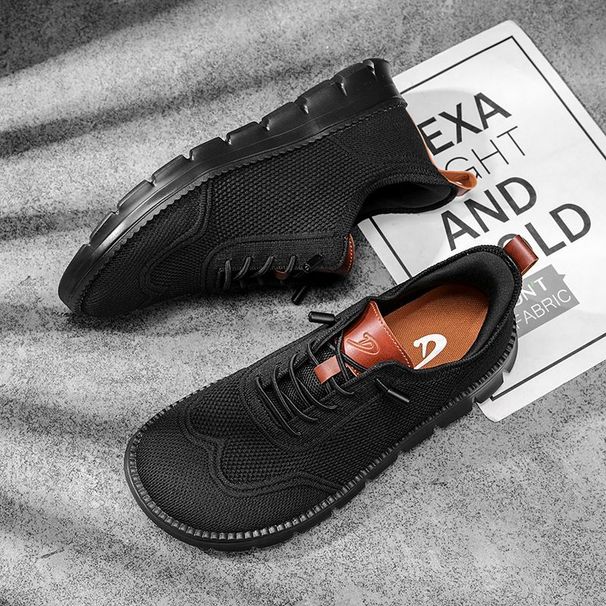 Summer Large-sized Wide-toe Casual With Soft Sole And Anti-slip Function For Men, Breathable Fly-Weave Men's Shoes_vogvips.com
