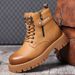 European Warm Series Men's Martin Autumn Winter New Plush Warm High-top Casual Thick-soled Workwear Trendy Versatile Cotton Boots_vogvips.com