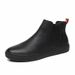 European Warm Series 2025 New Men's Short Genuine Leather Martin With Fleece Lining Warm Slip-On Fashion Boots For Autumn And Winter_vogvips.com