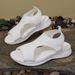 Women's Plus Sandals For Foreign Trade, 2021 Summer New Style, European And American Velcro Rhinestone Beach Sandals,_vogvips.com