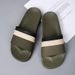 UNISEX Men Striped Sandals Soft Comfortable Non-Slip Slippers Indoor Outdoor Women Beach Shoes Quick-Dry EVA Platform_vogvips.com