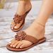 2024 Women's European And American Large Size Women's Shoes Floral Thick-Soled Casual Women's Flip-Flops_vogvips.com