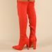 Women's Shoes Pointed Toe Fashion Outdoor Chunky Heel Inner Zipper Colorful Women's Boots 35 42_vogvips.com